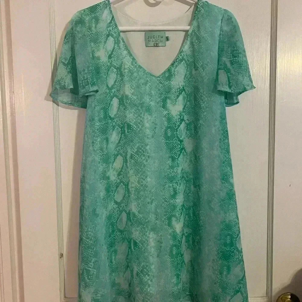 Judith March snake print dress